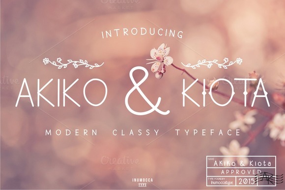 Akiko and Kiota: A Modern Display Font for Web Design