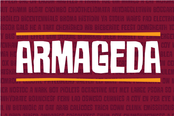 Armageda: The Display Font for Bold Branding