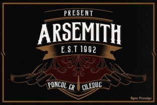 Arsemith Typeface: A Modern Vintage Display Font