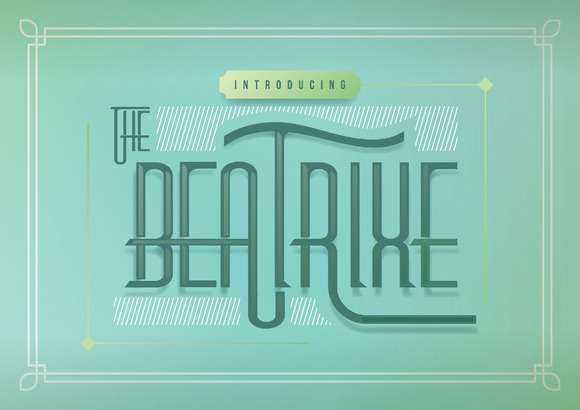 Beatrixe Typeface Review for Vintage Branding