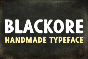 Blackore Handmade: A Bold Display Font for Web Design