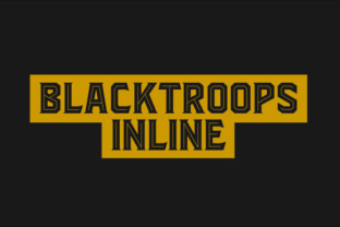 Blacktroops Inline: A Bold Display Font for Brands
