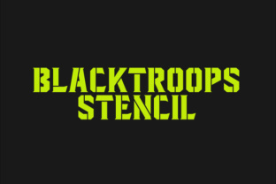 Blacktroops Stencil: A Classic Display Typeface
