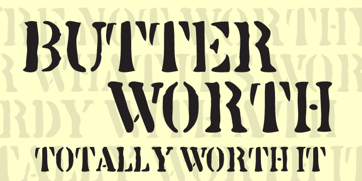Butterworth: A Vintage Display Font for Crafters