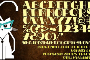 Chop Chicken N Beef: A Bold Display Typeface for Web