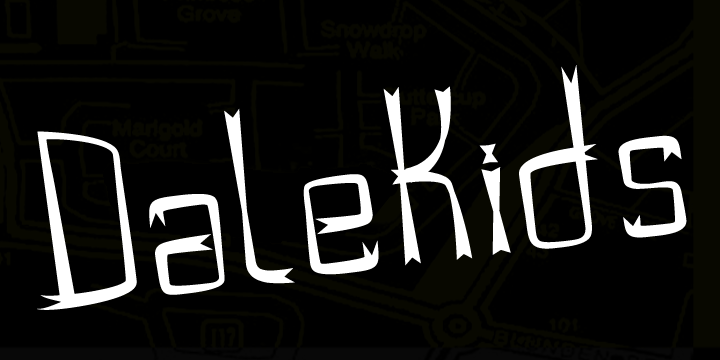DaleKids: A Funky Display Font for Makers