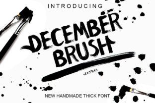 December Brush Typeface for Bold Campaigns
