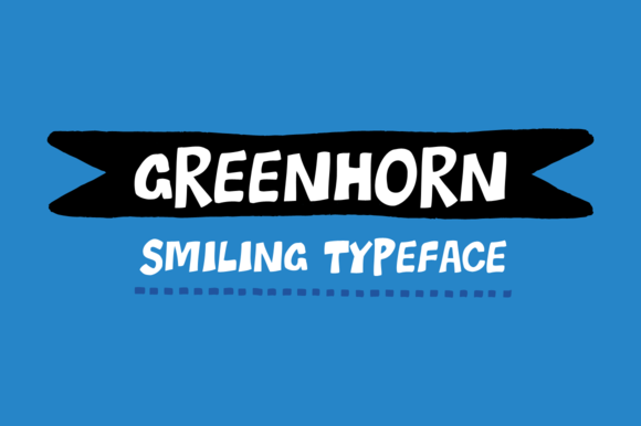 Greenhorn Typeface: A Hand-Traced Comic Font for Bold Headlines