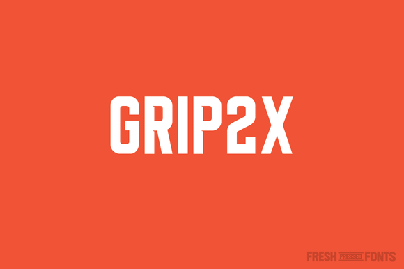 Grip2X: A Sharp Serif Typeface for Bold Branding