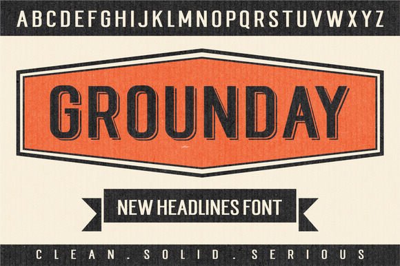 Grounday Typeface for Bold Web Headers