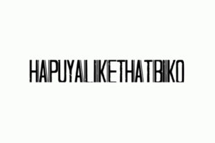 Hapuyalikethatbiko Typeface for Crafters