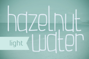 Hazelnut Water Light: A Playful Display Font for Campaigns