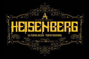 Heisenberg Typeface for Bold Display Fonts