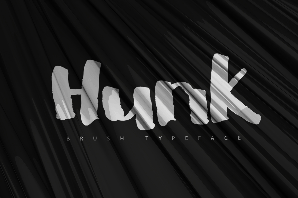 Hunk: A Bold Display Typeface for Crafters