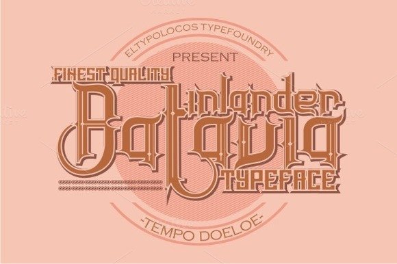 Inlander Batavia: A Vintage Typeface for Makers