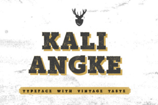 Kali Angke: A Vintage Display Font for Editorial Design