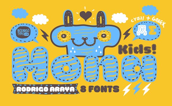 La Mona Kids: A Playful Display Font for Brands