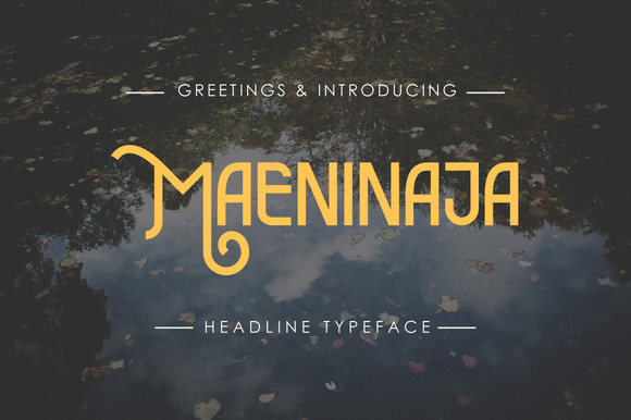 Maeninaja: A Playful Display Font for Brands