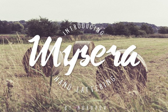 Mysera: A Handmade Display Font for Small Business Branding