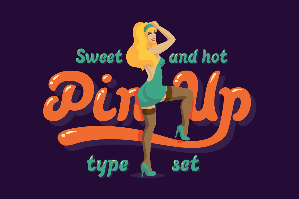 Pin-up Typeface for Bold Branding Projects