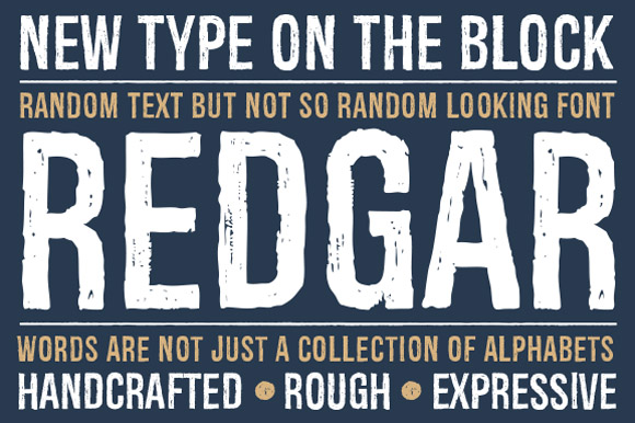Redgar: A Premium Display Font for Branding