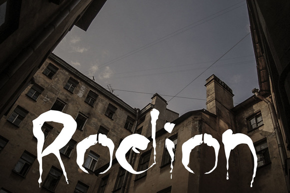 Rodion Typeface: Bold Blood-Style Display Fonts