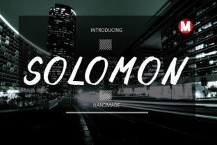Solomon Typeface: A Modern Display Font for Bold Campaigns
