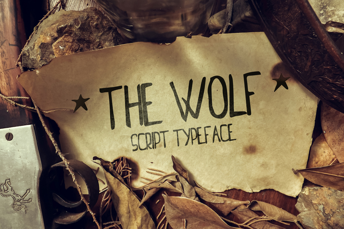 The Wolf: A Handdrawn Display Font for Crafters