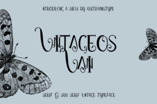 Vintageos Vain Typeface for Makers