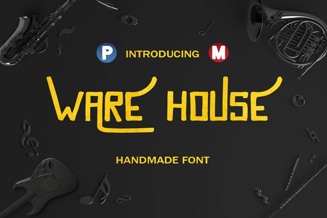 Ware House Typeface for Handmade Branding